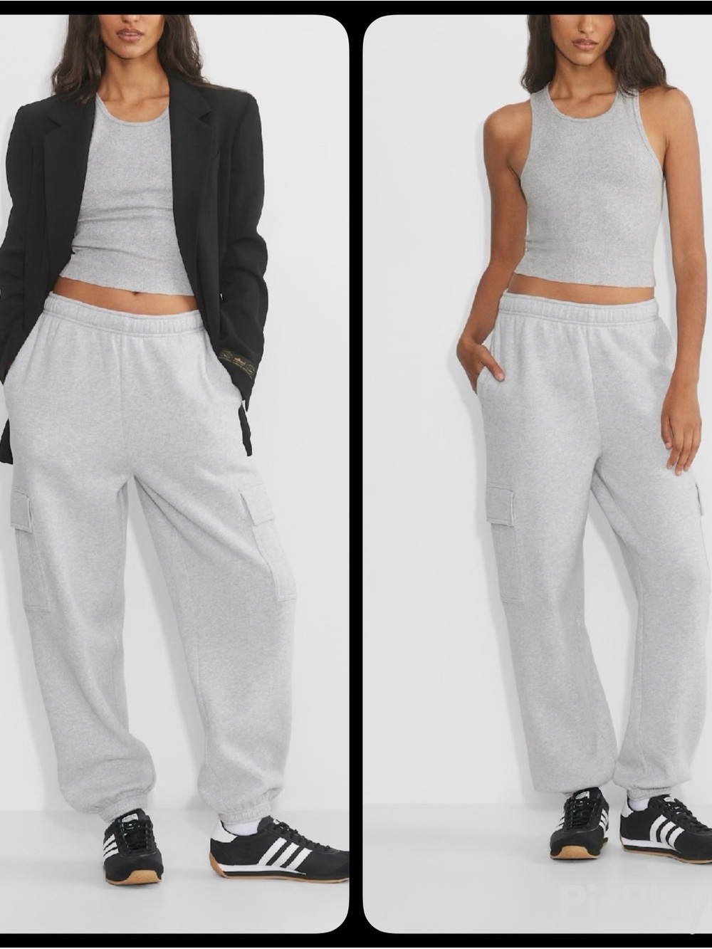 Aritzia Heather Chrome Cozy Sweatfleece Mega Cargo Jogger  Size XS (EUC)